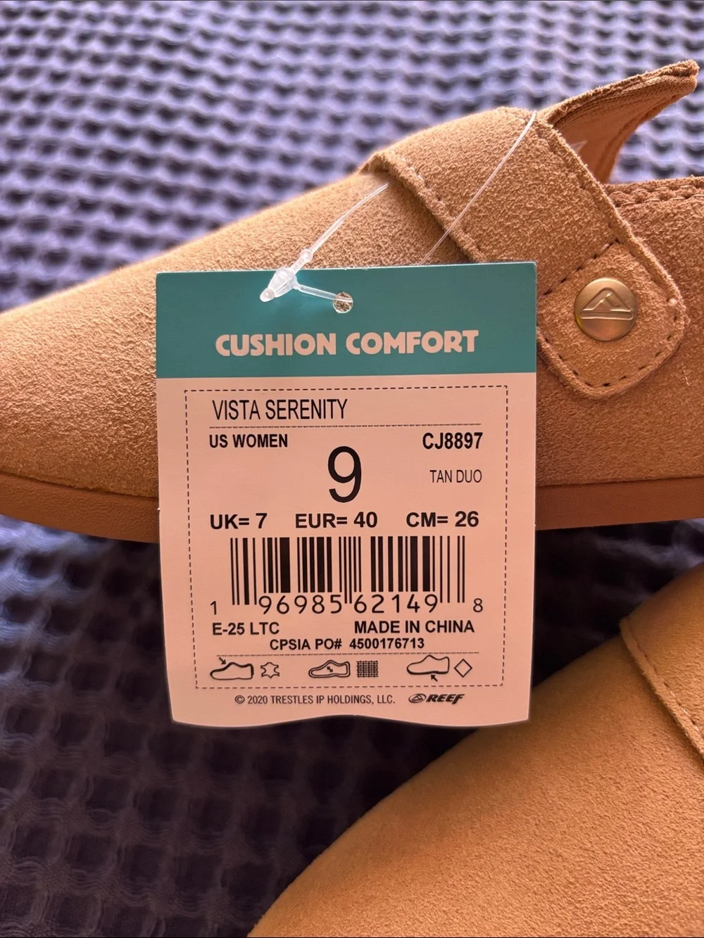 Reef Kids Slip-On Mule in Tan Suede